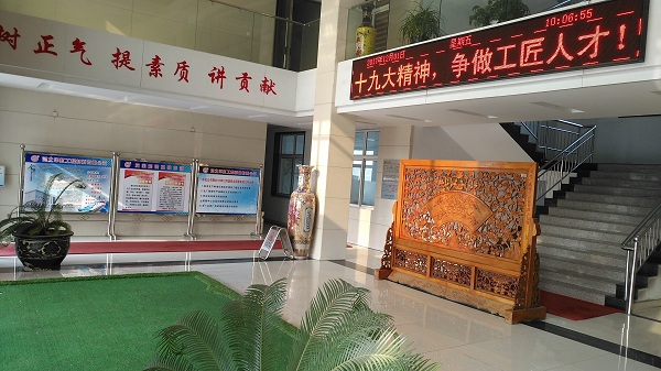鎮(zhèn)領(lǐng)導(dǎo)來華虹公司宣傳貫徹黨的十九大精神